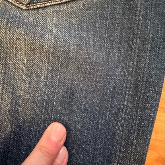 Abercrombie & Fitch Erin stretch blue jeans 10R straight leg low rise vented - Picture 16 of 16